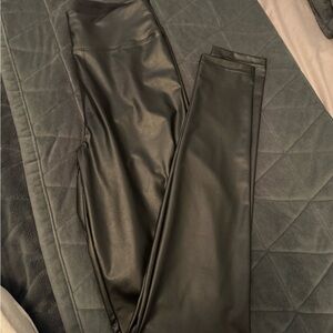 Aerie OFFLINE Black Faux Leather Leggings